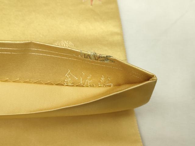 平和屋本店●六通柄袋帯　三番叟絵文　本金箔　金泥箔　正絹　逸品　DABI1091sf