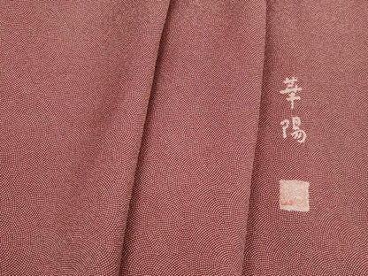 平和屋着物■江戸小紋　鮫小紋柄　華陽　正絹　逸品　DABH8695qa