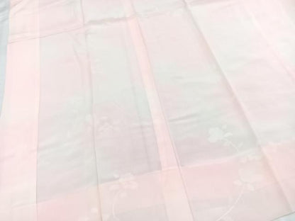 平和屋着物■長襦袢　無双仕立て　絞り　枝花地紋　暈し染め　正絹　逸品　BAAX9196yc