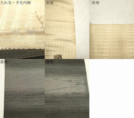 平和屋着物▽六通柄袋帯　スリーシーズン　春夏秋　手描き　ピサの斜塔　正絹　逸品　CABJ2116dy