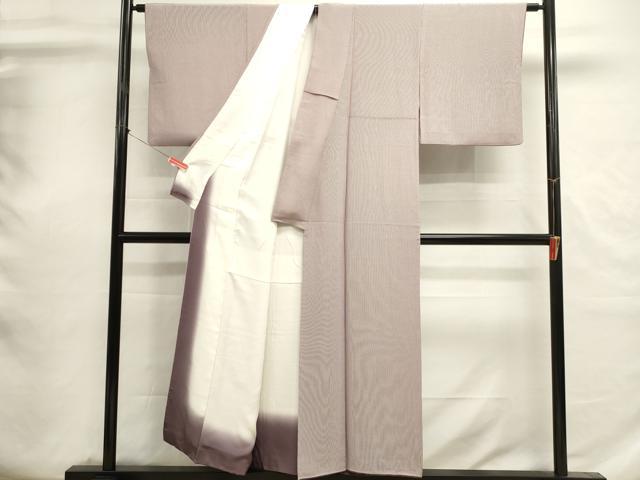 平和屋着物■江戸小紋　万筋　茄子紺色×薄梅鼠色　正絹　逸品　DABI0703cd