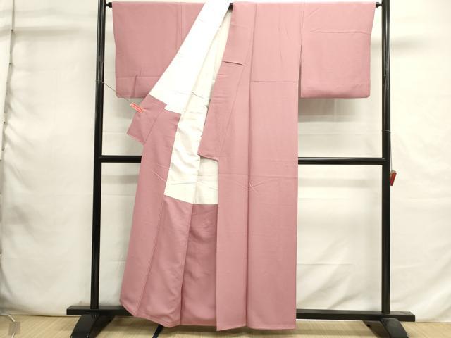 平和屋着物■上質な色無地　薄紅梅色　正絹　逸品　DABI0705cd