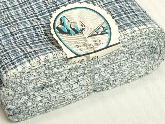 平和屋着物＊夏物　浴衣　反物　着尺　堅牢染　格子　綿　逸品　未使用　DABH2677zzz
