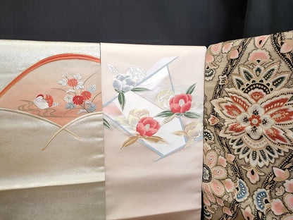平和屋本店■名古屋帯 まとめて100点 鴛鴦 人物 風景 更紗 花柄 駒刺繍 金銀糸 など 着用可能多数 未使用品あり 全て正絹 ppp3923