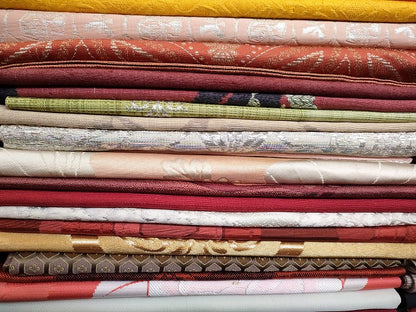平和屋本店■名古屋帯 まとめて100点 鴛鴦 人物 風景 更紗 花柄 駒刺繍 金銀糸 など 着用可能多数 未使用品あり 全て正絹 ppp3923