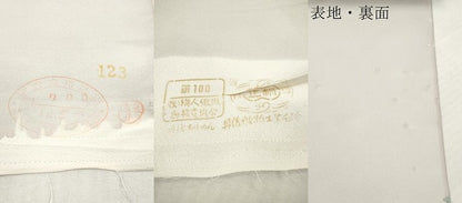 平和屋着物▼付下げ　反物　着尺　草花文　暈し染め　金彩　未使用　DABH8176zy