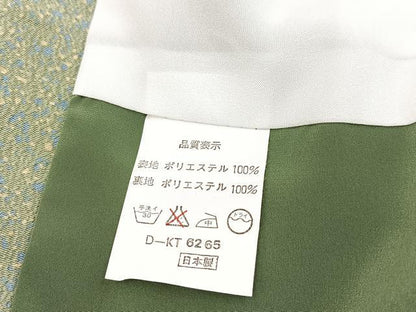 平和屋着物■小紋　糸巻き文　洗える着物　BAAX9338yc