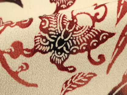 平和屋着物■訪問着　型染め　花蝶文　三越扱い　正絹　逸品　DABI0753cd