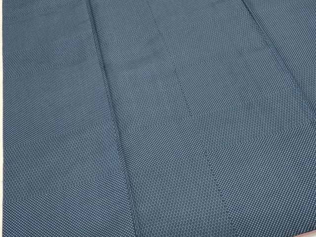 平和屋着物■上質なお召　120亀甲　正絹　逸品　DABI0759cd
