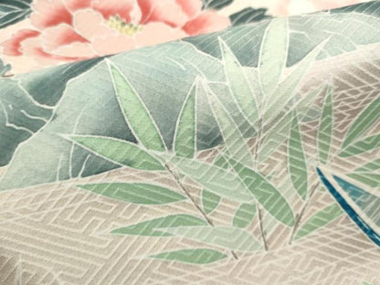 平和屋着物■訪問着　草花文　暈し染め　仮絵羽　逸品　未使用　DABI0752cd