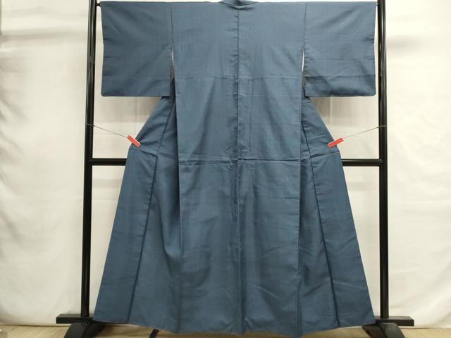 平和屋着物■上質なお召　120亀甲　正絹　逸品　DABI0759cd