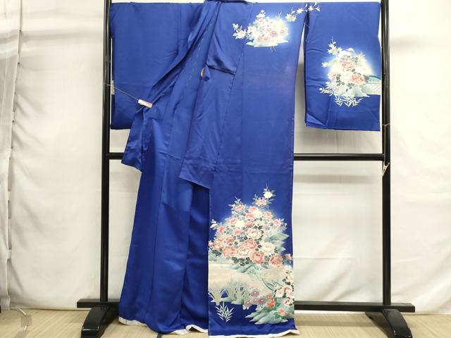 平和屋着物■訪問着　草花文　暈し染め　仮絵羽　逸品　未使用　DABI0752cd