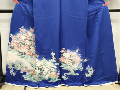 平和屋着物■訪問着　草花文　暈し染め　仮絵羽　逸品　未使用　DABI0752cd