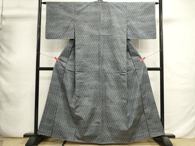 平和屋着物■上質な紬　立涌文　正絹　逸品　未使用　DABI0790cd