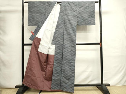 平和屋着物■上質な紬　立涌文　正絹　逸品　未使用　DABI0790cd