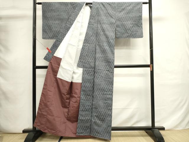 平和屋着物■上質な紬　立涌文　正絹　逸品　未使用　DABI0790cd