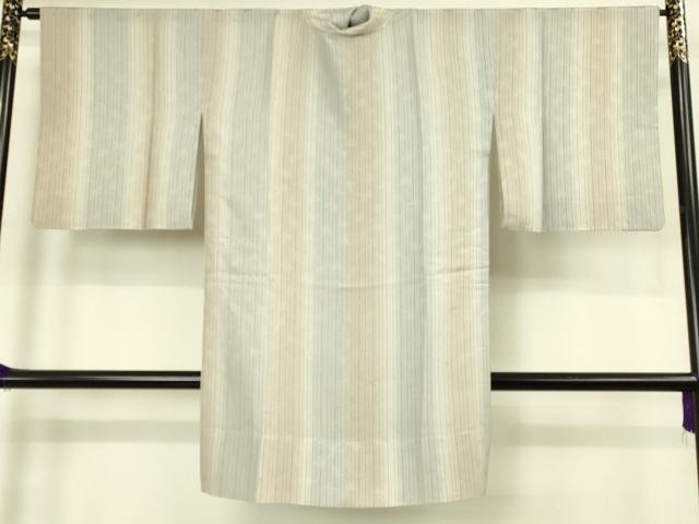 平和屋着物∞極上　道中着　スリーシーズン　春夏秋　塵除け　ロング丈　跳兎　もじり織　暈し染め　逸品　DZAB8286kh6