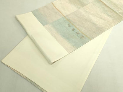 平和屋着物●極上　紋屋井関　御寮織　京袋帯　市松網目文　金糸　逸品　DZAB8320kh6