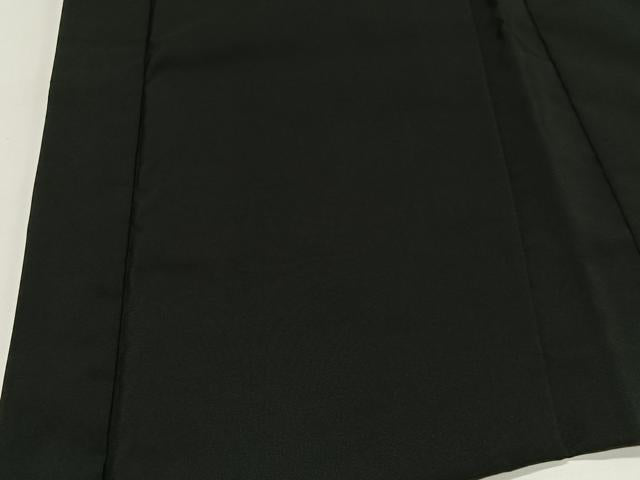 平和屋着物＃羽織　総刺繍　流水草花文　黒地　金糸　洗える着物　CABI9485ua