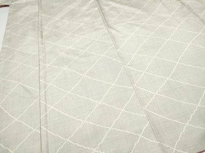 平和屋着物●本場大島紬　白大島　菱繋ぎ　正絹　逸品　CABJ5070hy