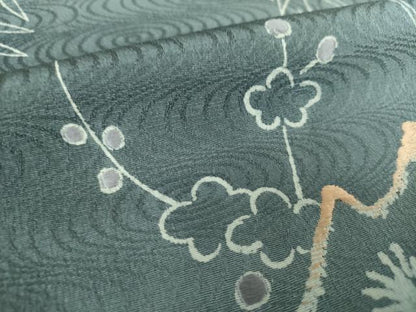 平和屋着物●訪問着　刺繍　松竹梅　暈し染め　正絹　逸品　DABH9465ps