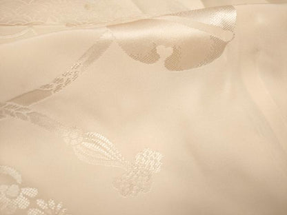 平和屋着物■振袖用長襦袢　無双仕立て　刺繍　鈴花地紋　暈し染め　正絹　逸品　DABH5056ea