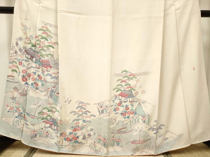 平和屋着物■本加賀友禅作家　談義所栄二　訪問着　松竹梅　正絹　逸品　DABH5066ea