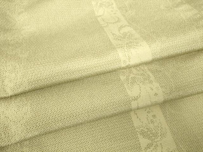 平和屋着物▽本塩沢　訪問着　単衣　葡萄唐草文　110亀甲　正絹　逸品　DABH6284az