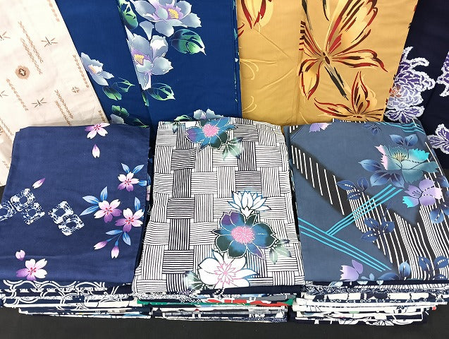 平和屋着物■浴衣 まとめて 45点 蝶 蜻蛉 菊 花柄 暈し染め など 着用可能多数 未使用品あり mmm1251