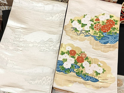 平和屋着物■袋帯 西陣 まとめて100点 鳳凰 向かい鶴 蝶 風景 更紗 花柄 正倉院 佐賀錦 金銀糸 着用可能多数 未使用品有 全て正絹 mmm1249