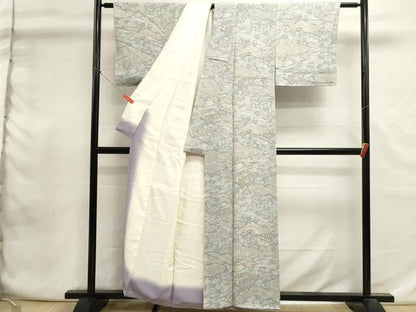 平和屋着物■上質な小紋　風景文　正絹　逸品　未使用　DABI0878cd