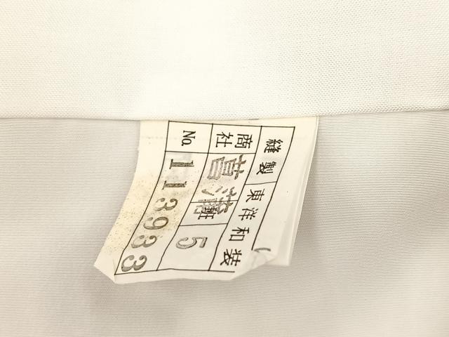 平和屋着物■小紋　花筏文　金彩　洗える着物　未使用　BAAX9433yc