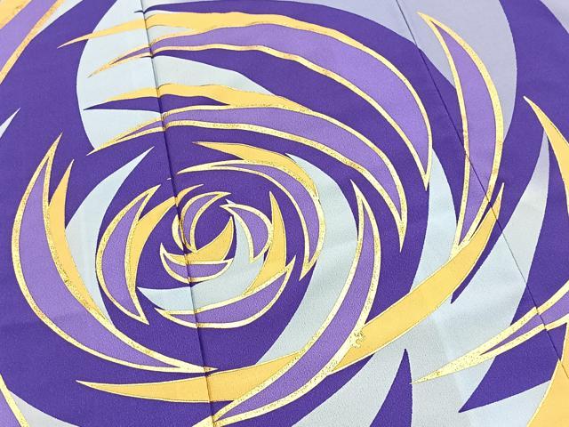 平和屋着物■訪問着　背抜き仕立て　薔薇　暈し染め　金彩　洗える着物　BAAX9460yc