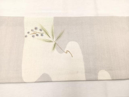 平和屋着物＊夏物　九寸名古屋帯　手描き　葡萄　金銀彩　正絹　逸品　BAAX7467hv