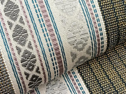 平和屋着物＊夏物　本場筑前博多織　八寸名古屋帯　紗献上　金糸　正絹　逸品　未使用　BAAX7513hv