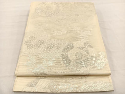 平和屋着物＊夏物　六通柄　京袋帯　有職花蝶文　銀糸　正絹　逸品　未使用　BAAX7530hv