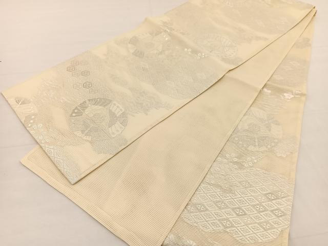 平和屋着物＊夏物　六通柄　京袋帯　有職花蝶文　銀糸　正絹　逸品　未使用　BAAX7530hv