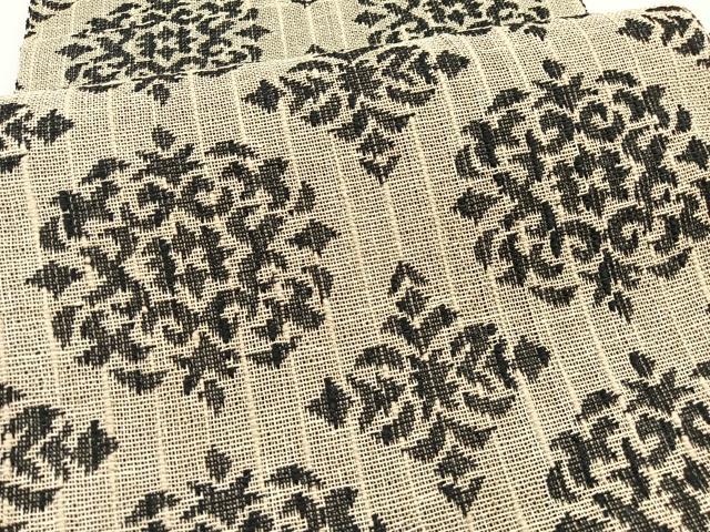 平和屋着物＊夏物　八寸名古屋帯　宝相華　正絹　逸品　BAAX7583hv
