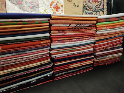 平和屋本店■名古屋帯 まとめて100点 鴛鴦 人物 更紗 花柄 手描き 駒刺繍 金銀糸 など 着用可能多数 未使用品あり 全て正絹 ppp3932