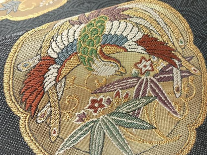 平和屋着物●六通柄袋帯　舞衣　金糸　正絹　逸品　CABJ0725vp