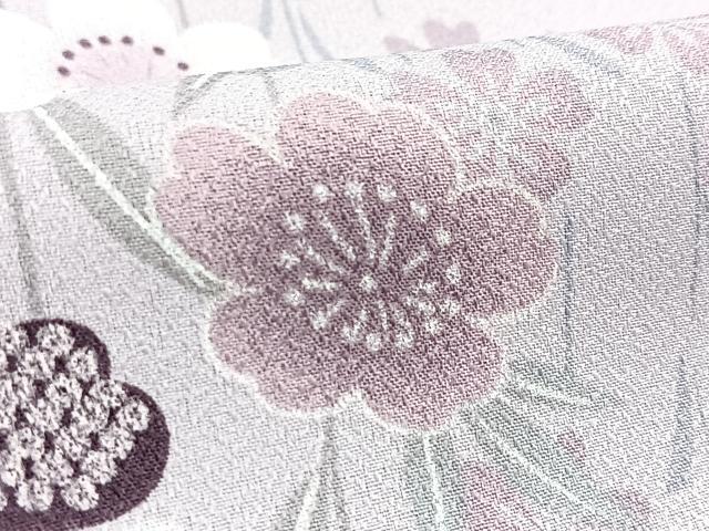 平和屋着物●小紋　草花文　洗える着物　BAAX9413yc