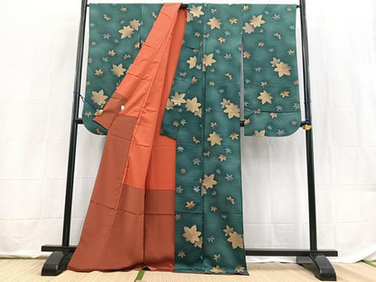 平和屋着物■振袖　楓文　暈し染め　洗える着物　BAAX9480yc