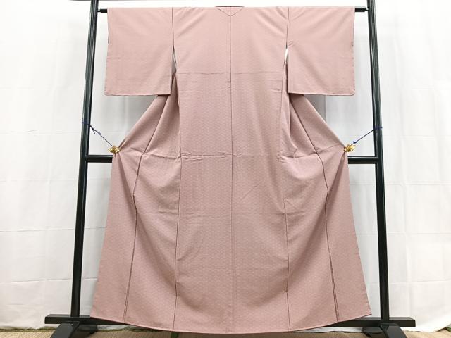 平和屋着物●江戸小紋　極小鮫小紋　洗える着物　未使用　BAAX9479yc