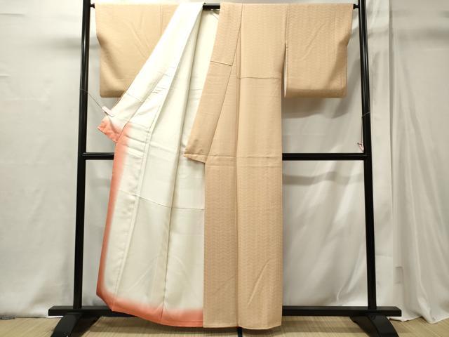 平和屋着物■上質な小紋　菱花文　正絹　逸品　CABJ6802oy