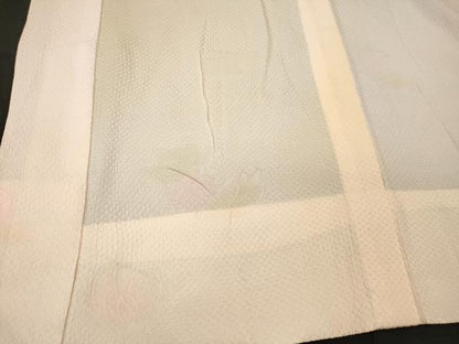 平和屋着物■長襦袢　無双仕立て　舞花地紋　暈し染め　正絹　逸品　CABJ6801oy