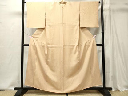 平和屋着物■上質な小紋　菱花文　正絹　逸品　CABJ6802oy