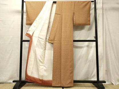 平和屋着物■上質な小紋　菱花文　正絹　逸品　CABJ6813oy
