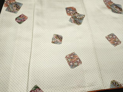 平和屋着物■上質な小紋　色紙重ね吉祥文　金彩　正絹　逸品　CABI1998oy