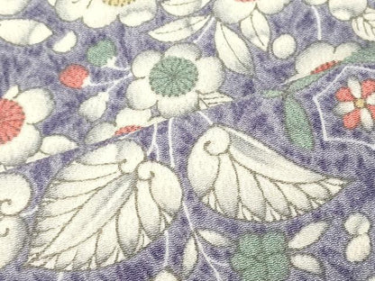 平和屋着物■上質な小紋　辻が花　鬼しぼ縮緬　正絹　逸品　CABJ6807oy