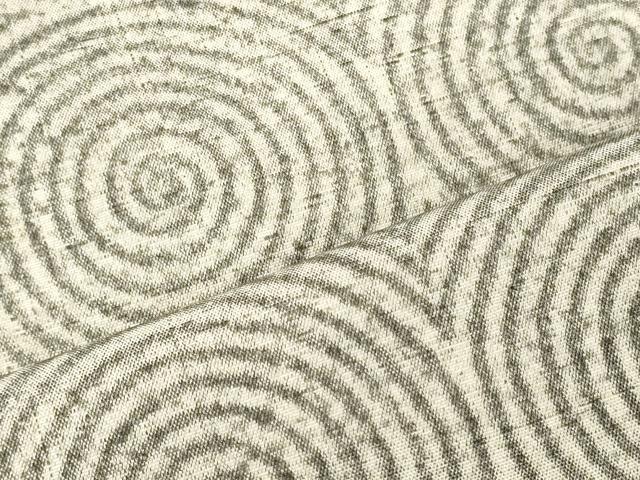 平和屋着物■上質な紬　丸文　正絹　逸品　CABJ6803oy